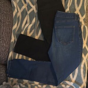 Blue and Black Denim Jeans Bundle Size 6 NWOT LC & JNY